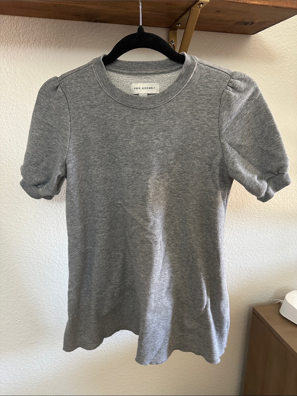 Free Assembly Girls Sweatshirt Puff Shoulder Dress